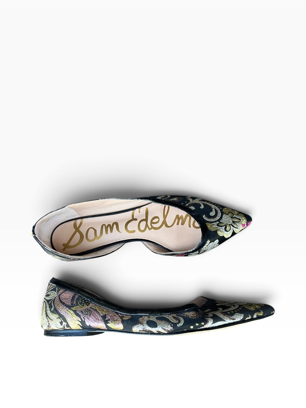 Women’s Sam Edelman Rodney Brocade D’Orsay Pointed Toe Flats